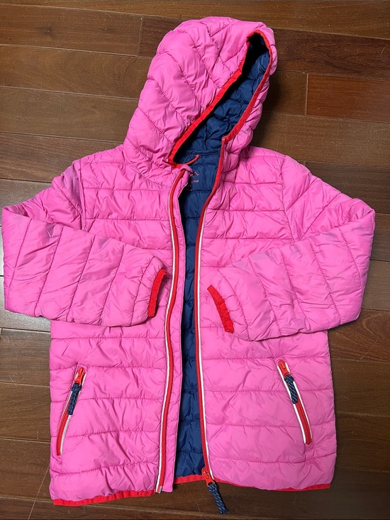 Mini Boden Other - Mini Boden Kids Pack Away Jacket Pink Hooded Puffer